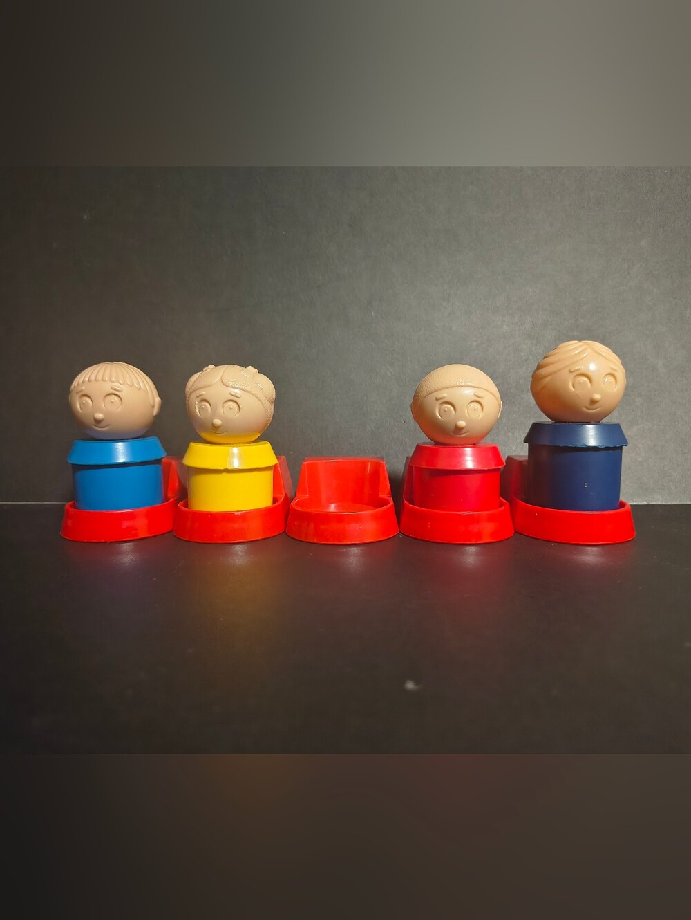 Vintage Tupperware People Classroom School Bus Tuppertoys 9 Pieces Replacement